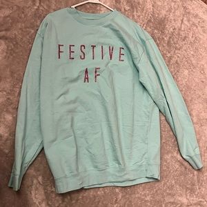 Festive AF holiday sweater